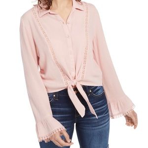 Juniors crocheted blouse